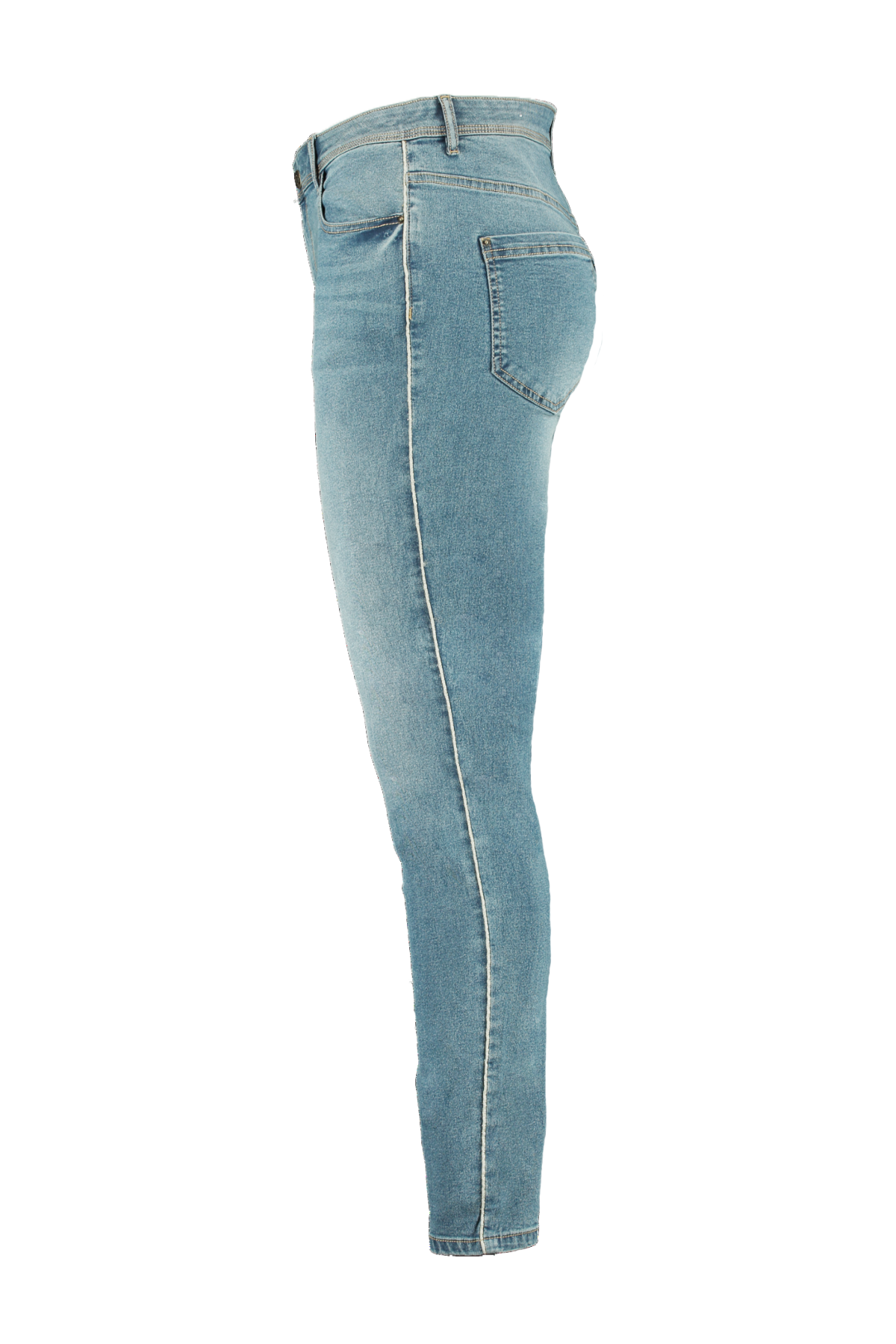Jeans mit Glitzerstreifen image number 1