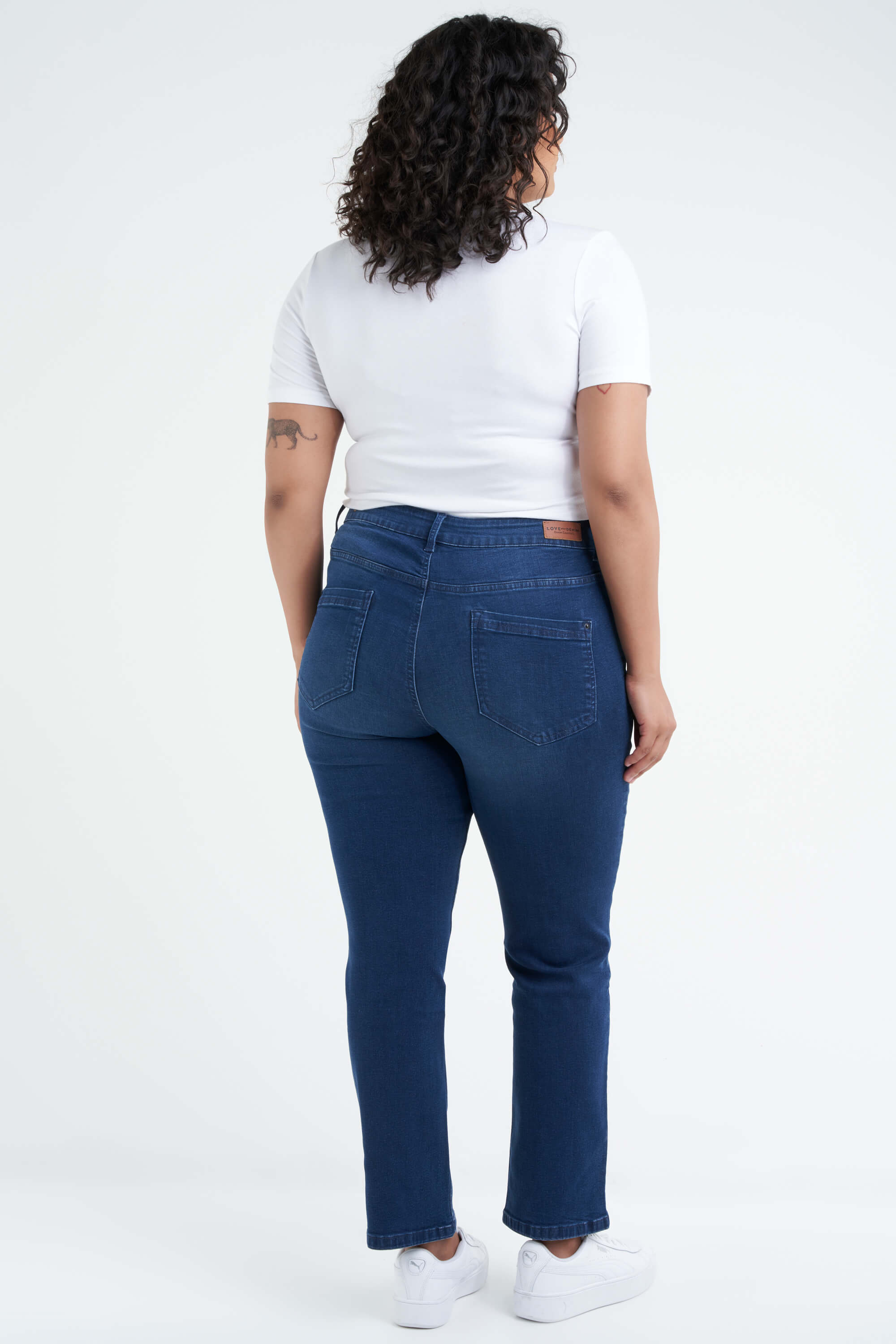 Straight-Leg Jeans LILY 30 inch image number 4