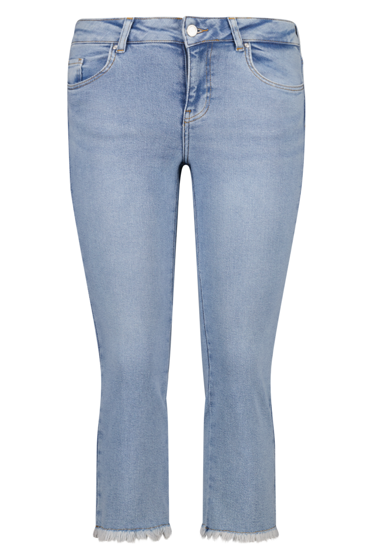 Denim-Jeans mit hoch geschnittener Taille image number 1
