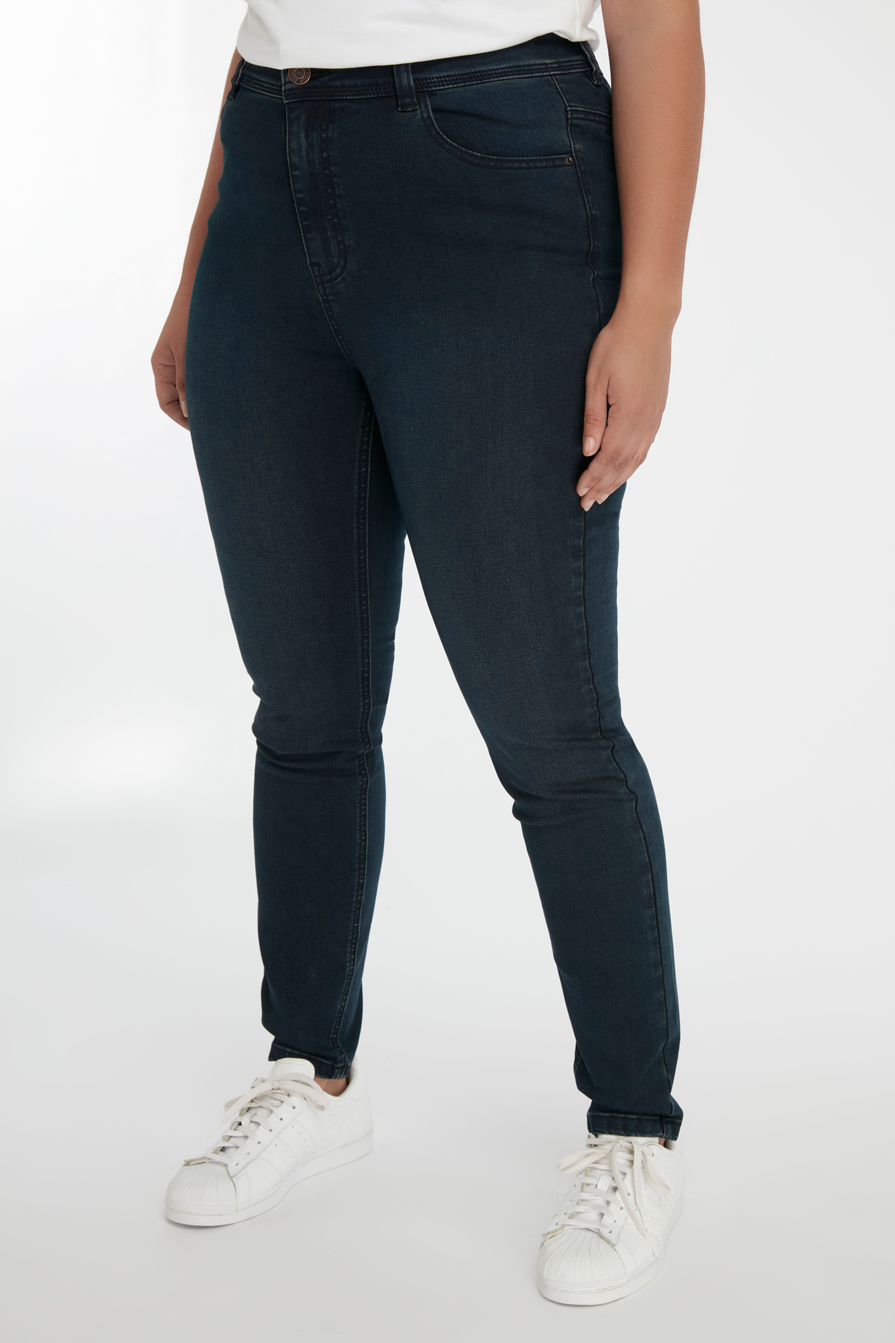 Skinny-Leg-Jeans CHERRY mit hohem Bund image number 4