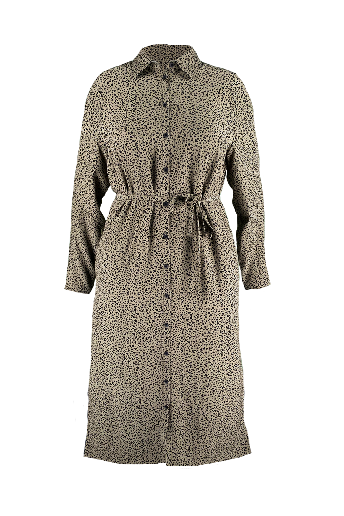 Langes Kleid mit Kordelgürtel image number 2