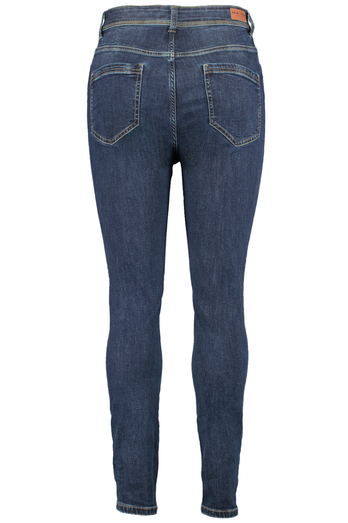 Skinny-Leg-Jeans mit hoher Taille CHERRY image number 2