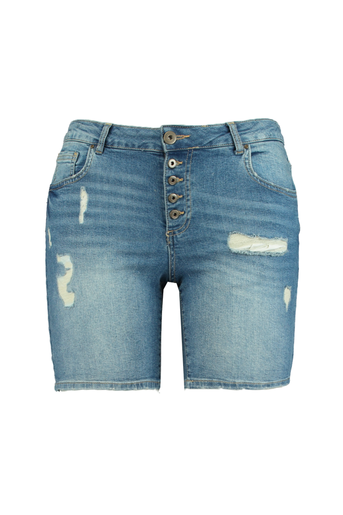 Mädchen Sommer Denim Shorts Mit 3 Knöpfen - Leichte & Lässige Babyhose