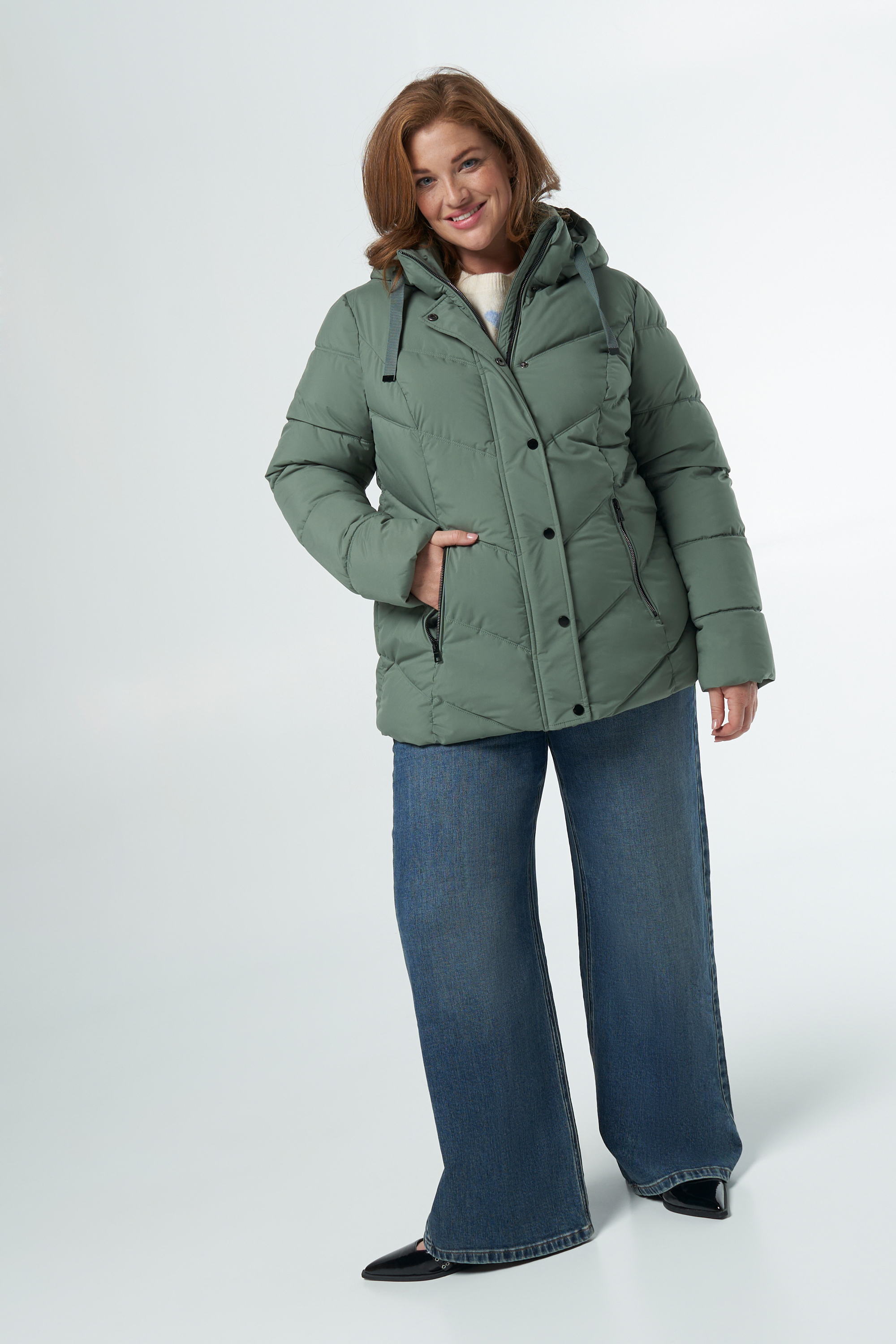 Damen Gesteppte Jacke Mint | MS Mode