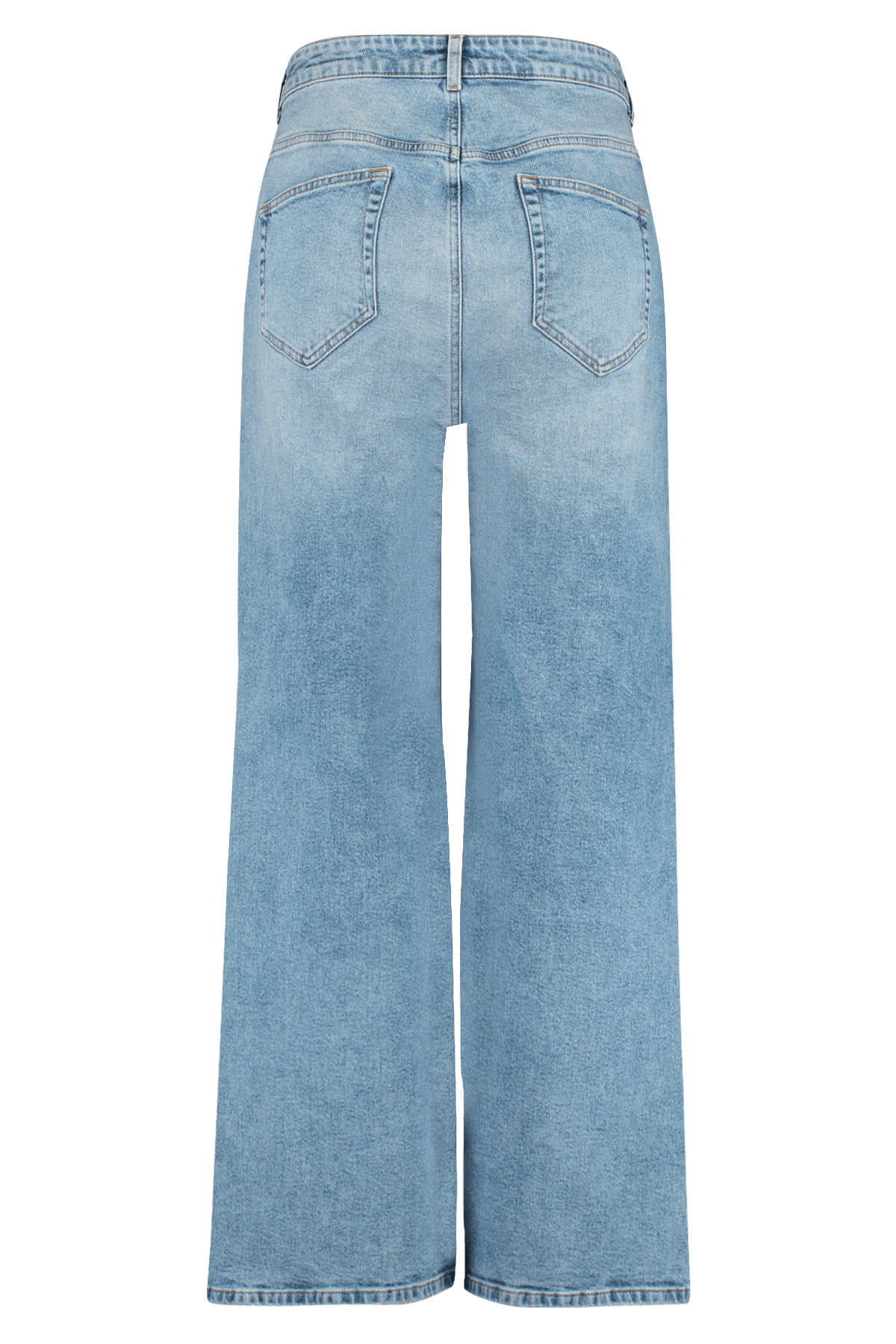 Jeans mit hoher Taille und weitem Bein image number 2