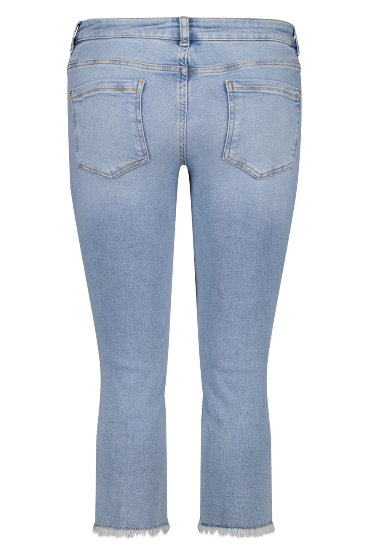 Denim-Jeans mit hoch geschnittener Taille image number 2