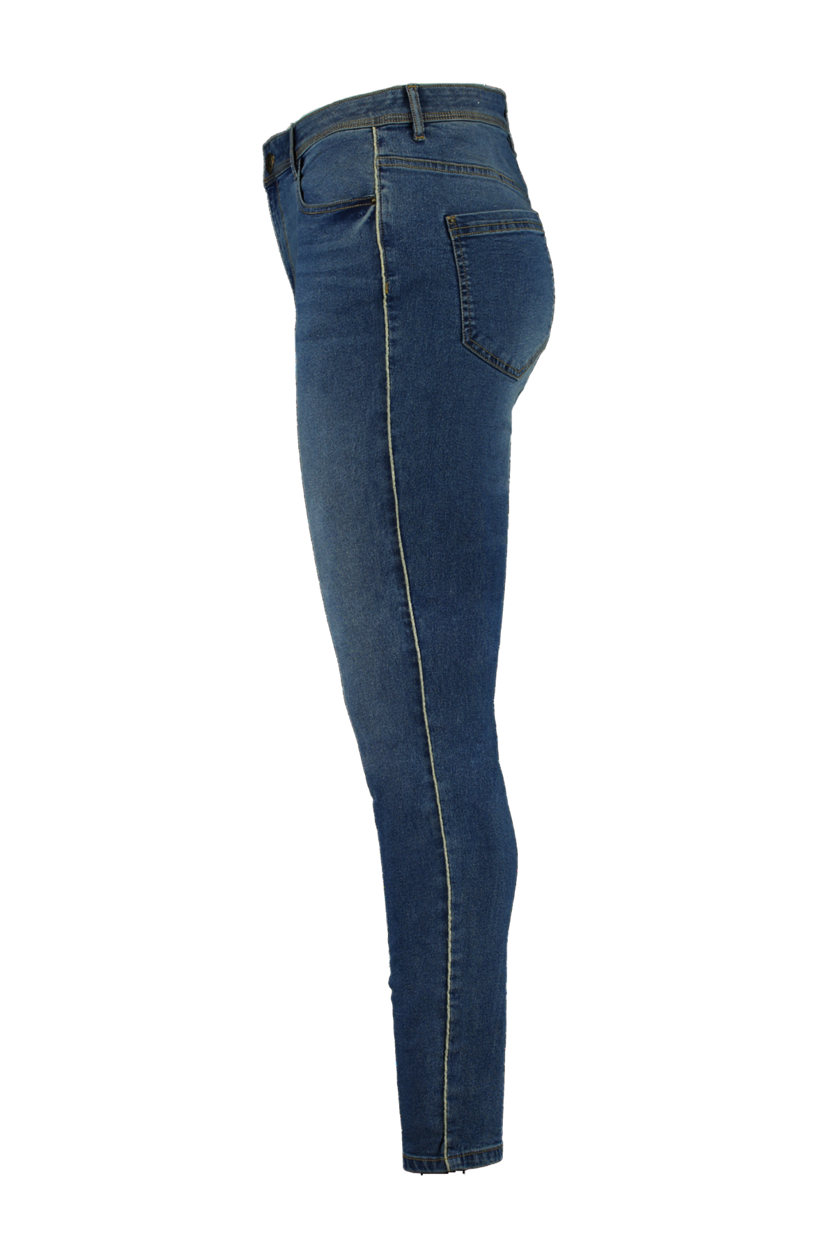 Jeans mit Glitzerstreifen image number 1