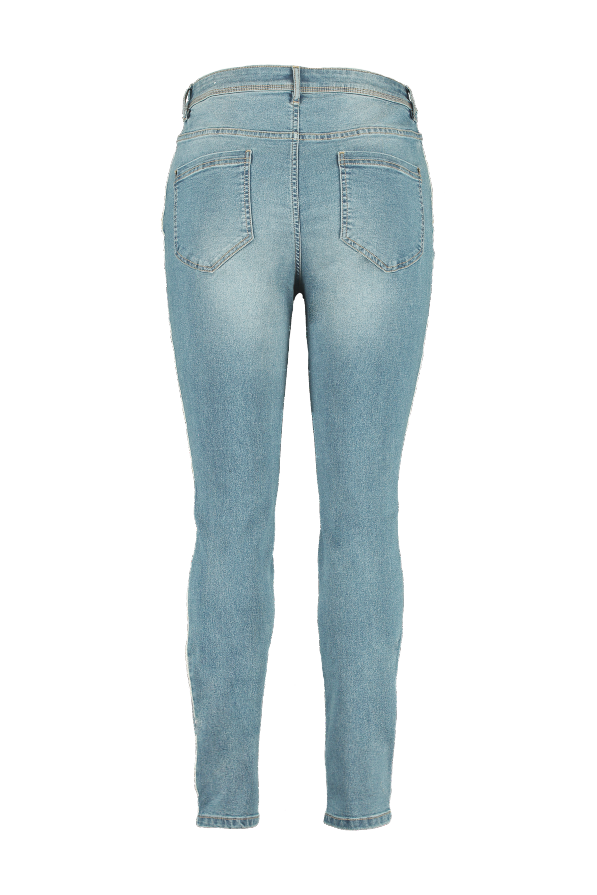 Jeans mit Glitzerstreifen image number 3